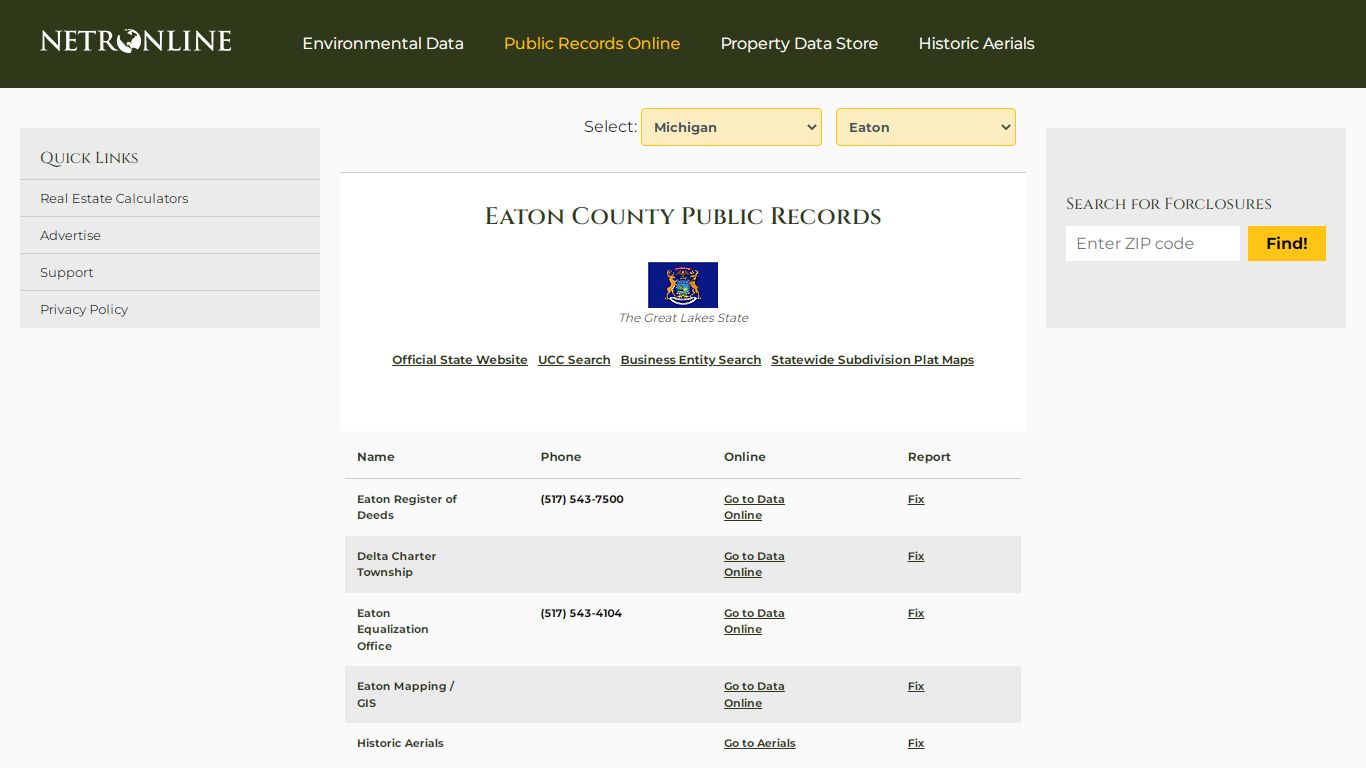 Eaton County Public Records - NETROnline.com